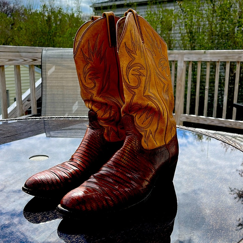 Dan Post Lizard Skin boots. 11.5D